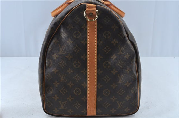 Auth Louis Vuitton Monogram Keepall Bandouliere 60 Boston Bag Old Model LV J6800