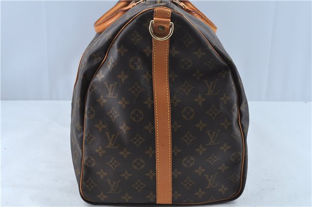 Auth Louis Vuitton Monogram Keepall Bandouliere 60 Boston Bag Old Model LV J6800