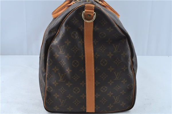 Auth Louis Vuitton Monogram Keepall Bandouliere 60 Boston Bag Old Model LV J6800