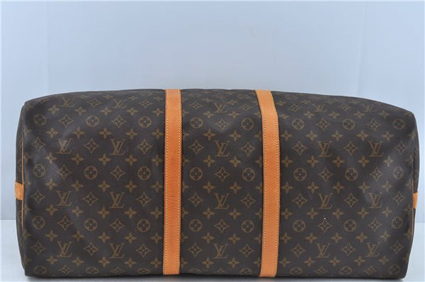 Auth Louis Vuitton Monogram Keepall Bandouliere 60 Boston Bag Old Model LV J6800