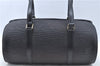 Authentic Louis Vuitton Epi Soufflot Black Hand Bag M52222 LV J6801