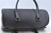Authentic Louis Vuitton Epi Soufflot Black Hand Bag M52222 LV J6801