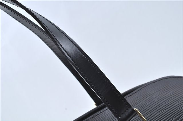 Authentic Louis Vuitton Epi Soufflot Black Hand Bag M52222 LV J6801