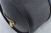 Authentic Louis Vuitton Epi Soufflot Black Hand Bag M52222 LV J6801