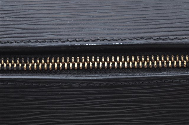 Authentic Louis Vuitton Epi Soufflot Black Hand Bag M52222 LV J6801