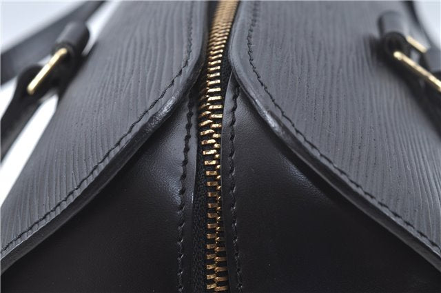 Authentic Louis Vuitton Epi Soufflot Black Hand Bag M52222 LV J6801