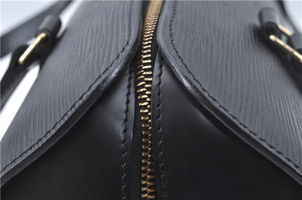 Authentic Louis Vuitton Epi Soufflot Black Hand Bag M52222 LV J6801
