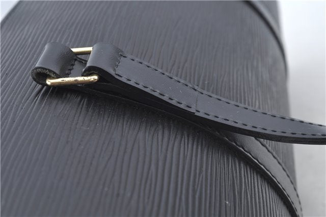 Authentic Louis Vuitton Epi Soufflot Black Hand Bag M52222 LV J6801