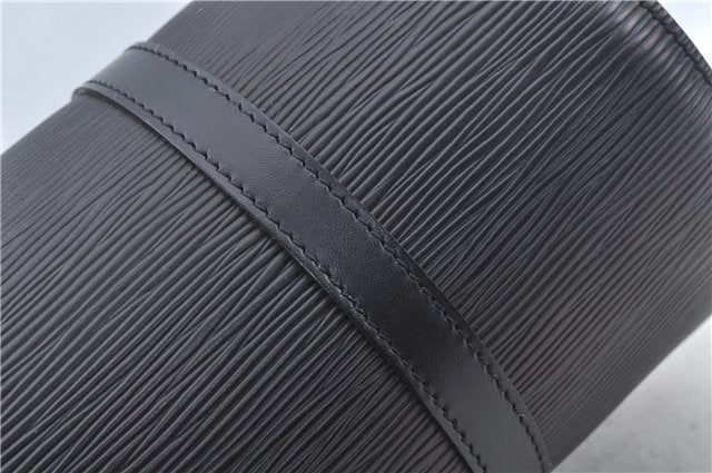 Authentic Louis Vuitton Epi Soufflot Black Hand Bag M52222 LV J6801