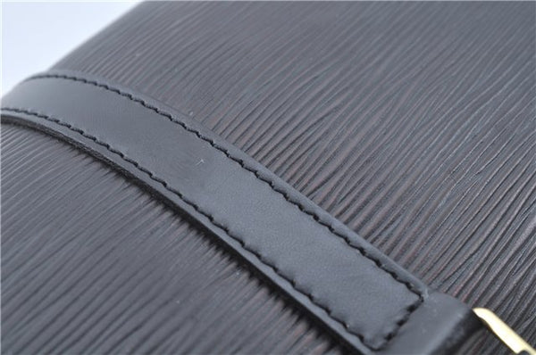 Authentic Louis Vuitton Epi Soufflot Black Hand Bag M52222 LV J6801