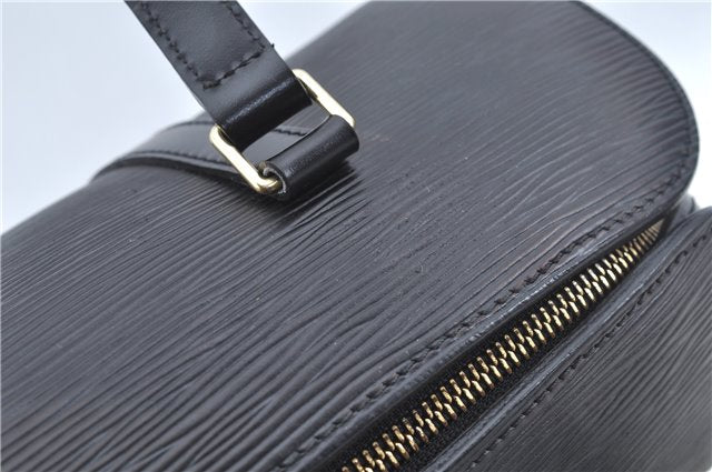 Authentic Louis Vuitton Epi Soufflot Black Hand Bag M52222 LV J6801