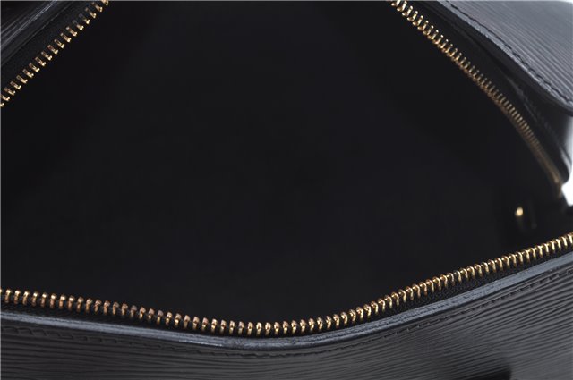Authentic Louis Vuitton Epi Soufflot Black Hand Bag M52222 LV J6801