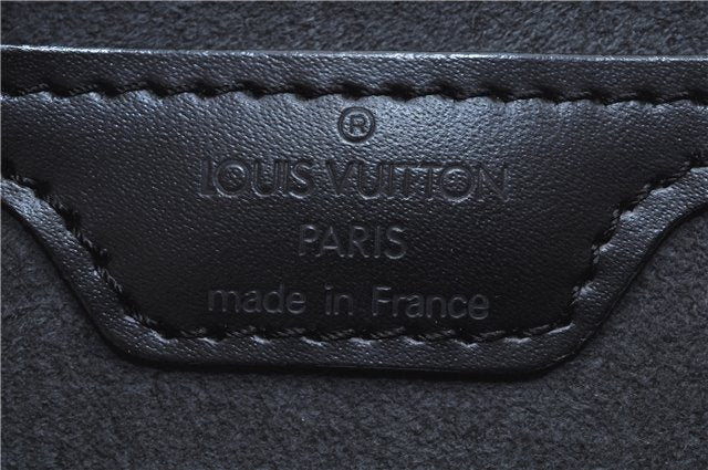 Authentic Louis Vuitton Epi Soufflot Black Hand Bag M52222 LV J6801