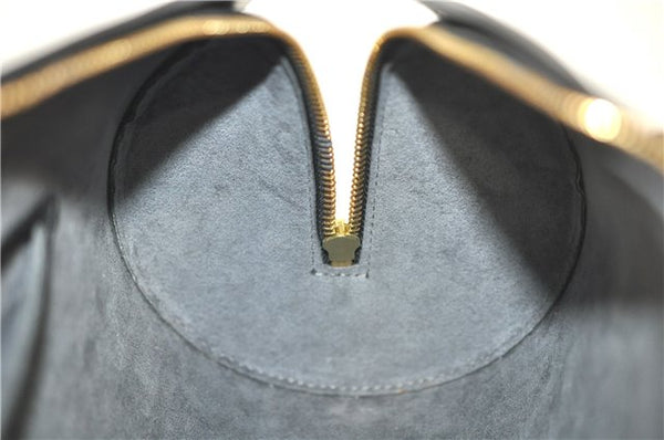 Authentic Louis Vuitton Epi Soufflot Black Hand Bag M52222 LV J6801