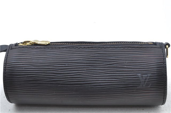 Authentic Louis Vuitton Epi Soufflot Black Hand Bag M52222 LV J6801