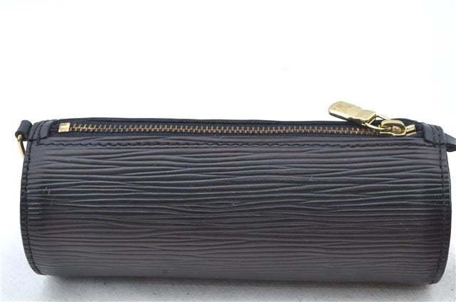 Authentic Louis Vuitton Epi Soufflot Black Hand Bag M52222 LV J6801