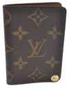 Auth Louis Vuitton Monogram Porte Cartes Credit Pression M60937 Card Case J6810