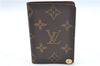 Auth Louis Vuitton Monogram Porte Cartes Credit Pression M60937 Card Case J6810