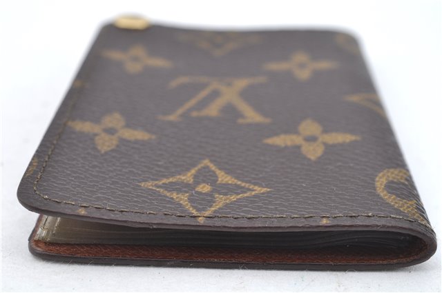Auth Louis Vuitton Monogram Porte Cartes Credit Pression M60937 Card Case J6810