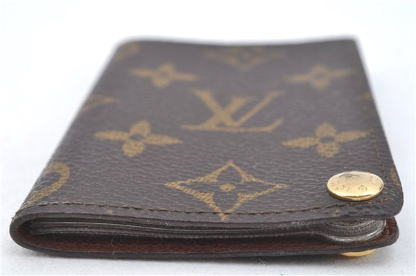 Auth Louis Vuitton Monogram Porte Cartes Credit Pression M60937 Card Case J6810