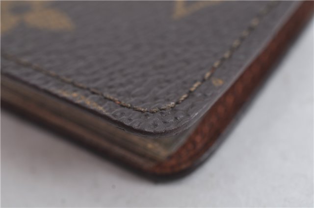 Auth Louis Vuitton Monogram Porte Cartes Credit Pression M60937 Card Case J6810