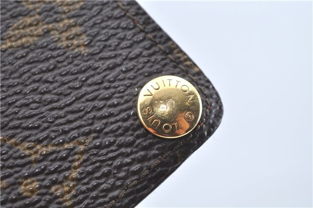 Auth Louis Vuitton Monogram Porte Cartes Credit Pression M60937 Card Case J6810