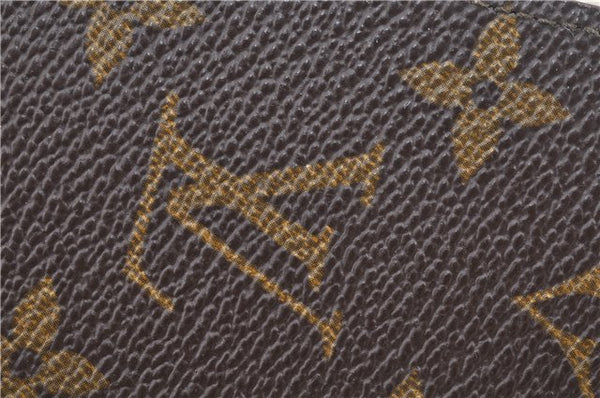 Auth Louis Vuitton Monogram Porte Cartes Credit Pression M60937 Card Case J6810