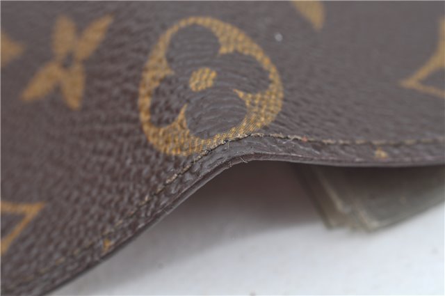 Auth Louis Vuitton Monogram Porte Cartes Credit Pression M60937 Card Case J6810