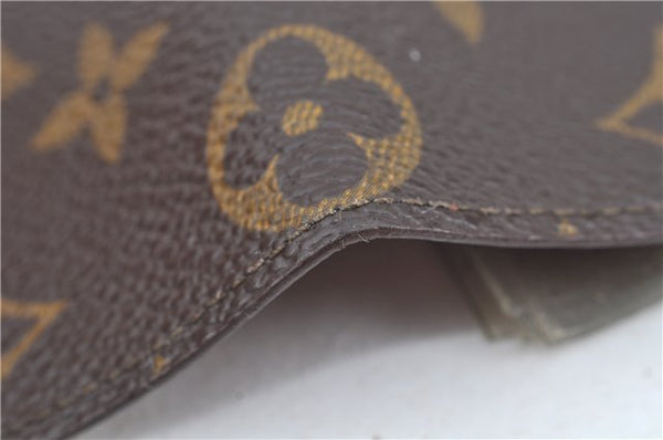 Auth Louis Vuitton Monogram Porte Cartes Credit Pression M60937 Card Case J6810