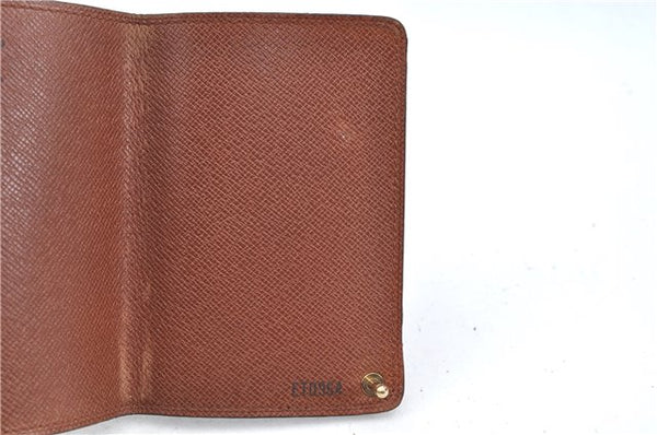 Auth Louis Vuitton Monogram Porte Cartes Credit Pression M60937 Card Case J6810