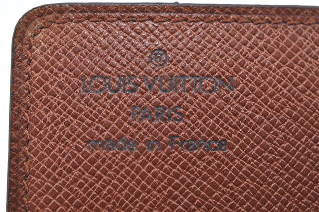 Auth Louis Vuitton Monogram Porte Cartes Credit Pression M60937 Card Case J6810