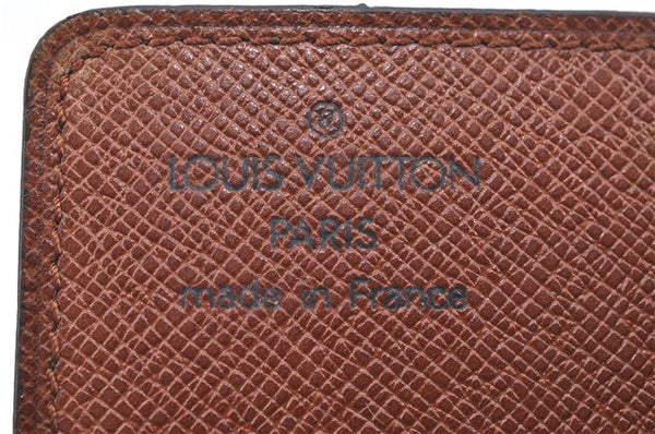 Auth Louis Vuitton Monogram Porte Cartes Credit Pression M60937 Card Case J6810