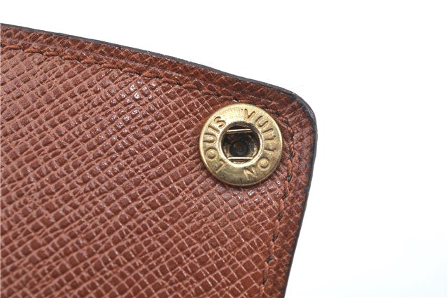 Auth Louis Vuitton Monogram Porte Cartes Credit Pression M60937 Card Case J6810