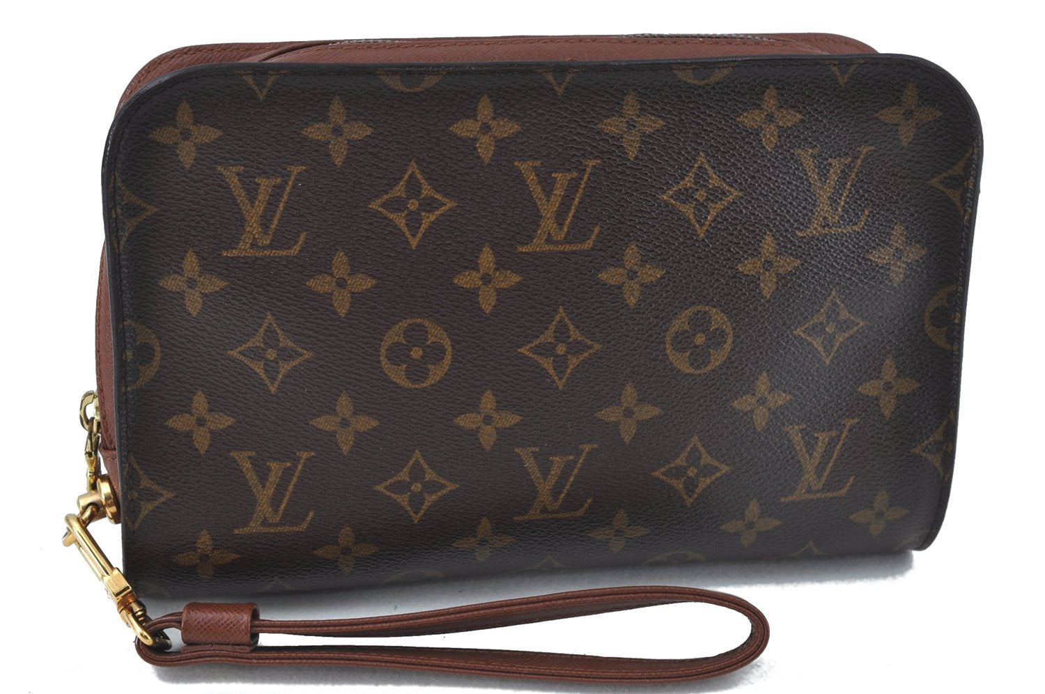 Authentic Louis Vuitton Monogram Orsay Clutch Hand Bag Purse M51790 LV J6811