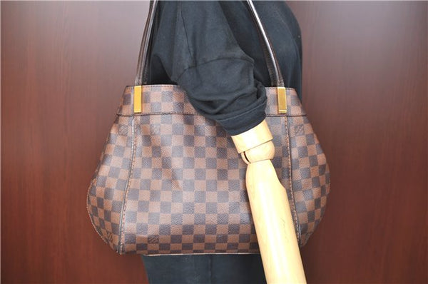 Authentic Louis Vuitton Damier Marylebone PM Shoulder Tote Bag N41215 LV J6813
