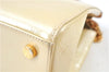 Authentic Louis Vuitton Vernis Brea MM Hand Bag Yellow M90108 LV J6815