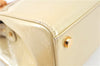 Authentic Louis Vuitton Vernis Brea MM Hand Bag Yellow M90108 LV J6815