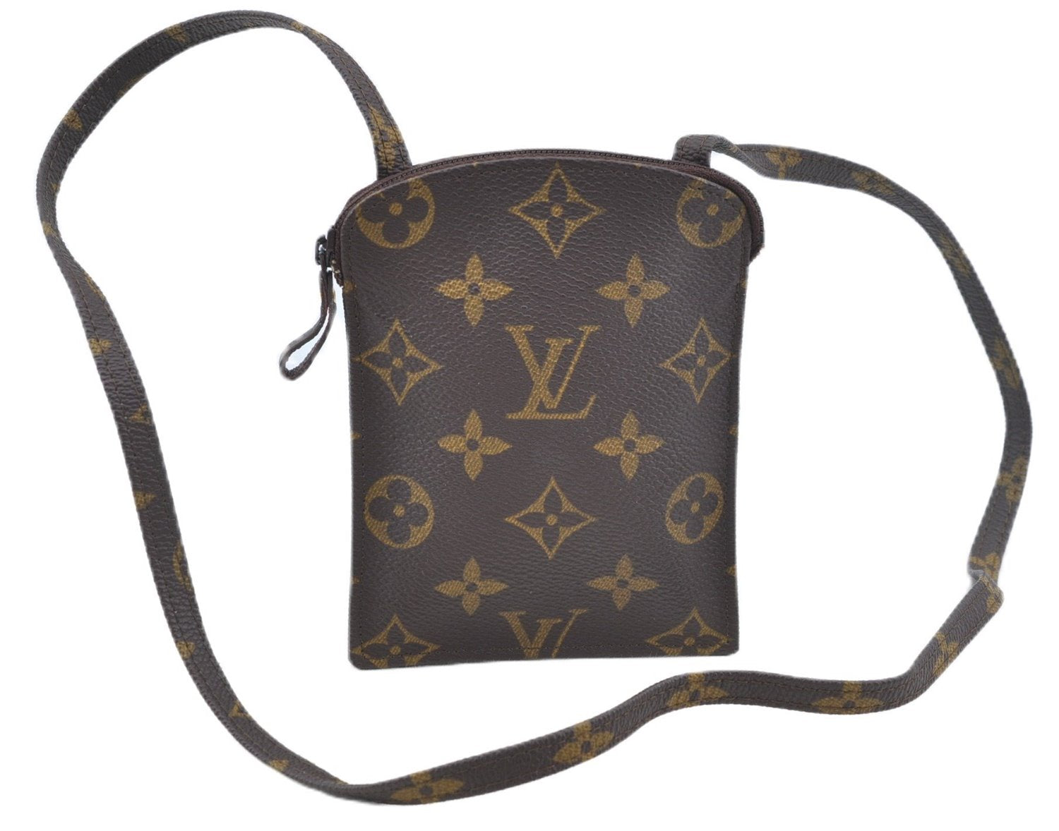 Authentic Louis Vuitton Monogram Pochette Secret M45484 Shoulder Bag Pouch J6818