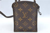 Authentic Louis Vuitton Monogram Pochette Secret M45484 Shoulder Bag Pouch J6818