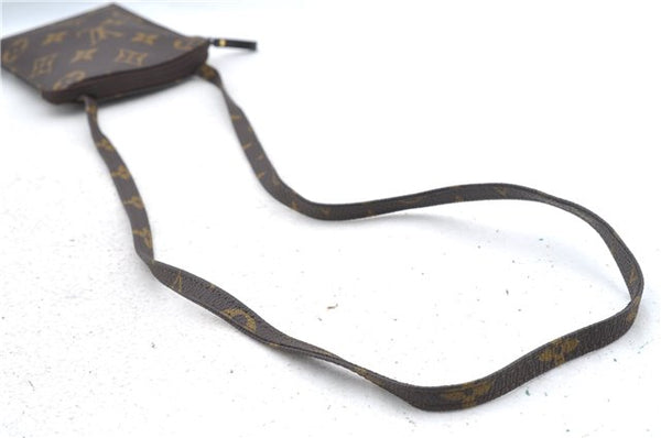 Authentic Louis Vuitton Monogram Pochette Secret M45484 Shoulder Bag Pouch J6818
