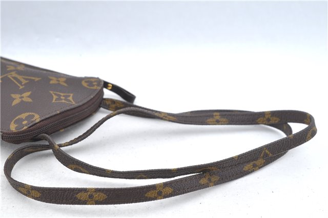 Authentic Louis Vuitton Monogram Pochette Secret M45484 Shoulder Bag Pouch J6818