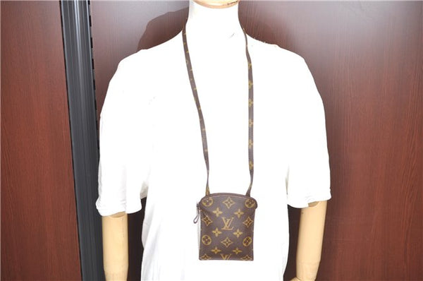 Authentic Louis Vuitton Monogram Pochette Secret M45484 Shoulder Bag Pouch J6818