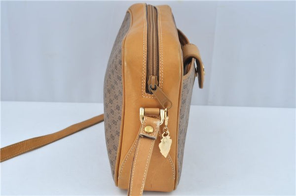 Authentic GUCCI Micro GG PVC Leather Shoulder Cross Body Bag Purse Brown J6835