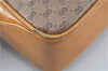 Authentic GUCCI Micro GG PVC Leather Shoulder Cross Body Bag Purse Brown J6835
