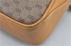 Authentic GUCCI Micro GG PVC Leather Shoulder Cross Body Bag Purse Brown J6835