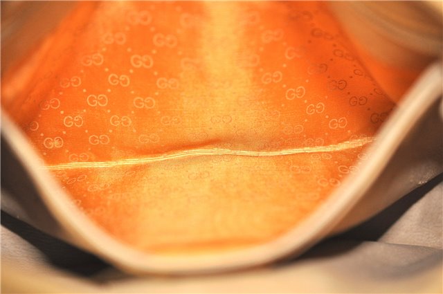 Authentic GUCCI Micro GG PVC Leather Shoulder Cross Body Bag Purse Brown J6835