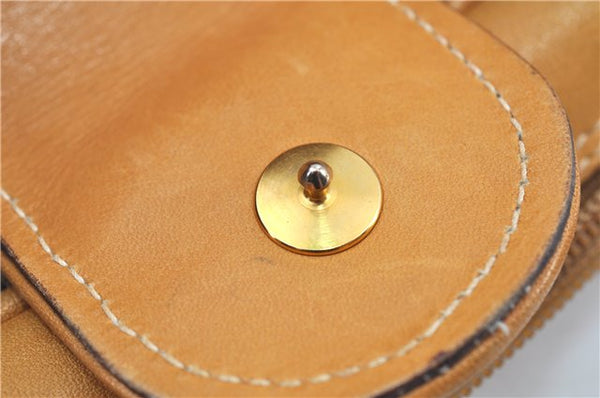 Authentic GUCCI Micro GG PVC Leather Shoulder Cross Body Bag Purse Brown J6835