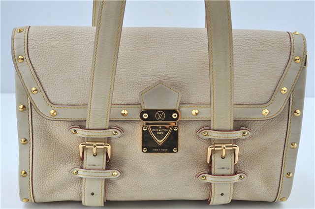 Authentic Louis Vuitton Suhali Epanoui GM Shoulder Bag Ivory LV J6853