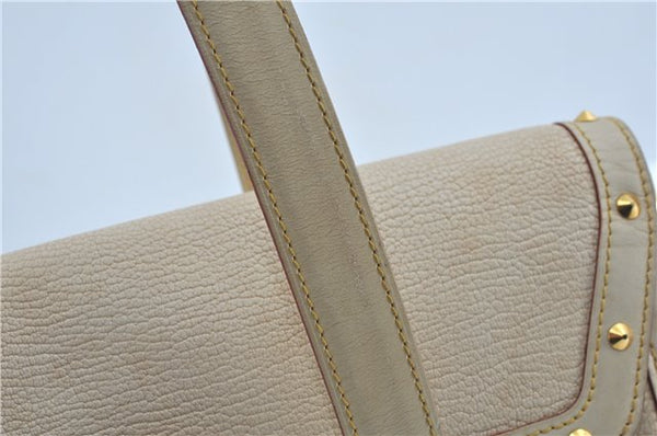 Authentic Louis Vuitton Suhali Epanoui GM Shoulder Bag Ivory LV J6853