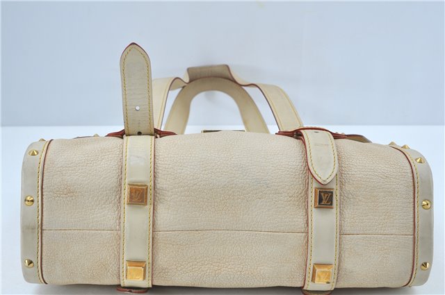 Authentic Louis Vuitton Suhali Epanoui GM Shoulder Bag Ivory LV J6853